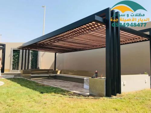ديكورات مظلات حدائق وجلسات خارجية في جدة