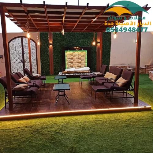 ديكورات مظلات حدائق وجلسات خارجية في جدة